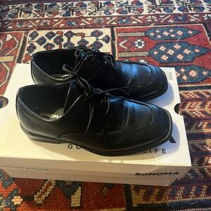 Sonoma Black Lace-Up  Boys Shoes